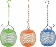SET OF 3 CLASSIC BIRD SEED FEEDER HANGING BALLS