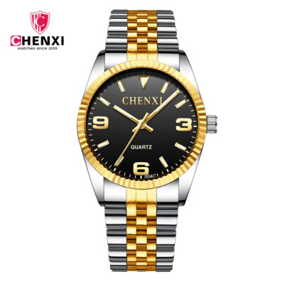 ビーサイドレーベル3 CHENXI Men Watch Fashion Male Watches Siver Gold Steel Female