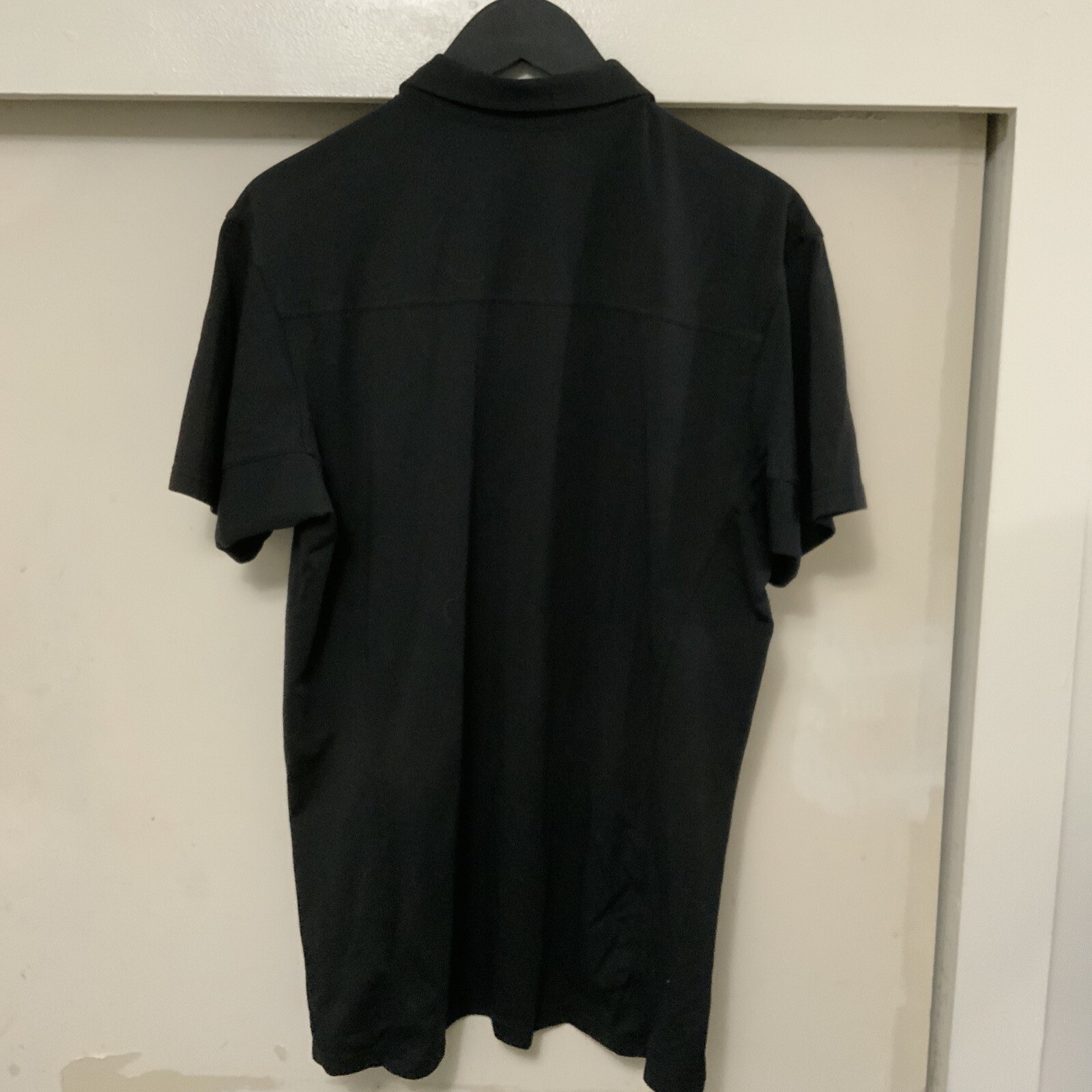 ARC'TERYX Polo Golf Arc’teryx ricamata "DECKED" Jet Black Performance taglia Large