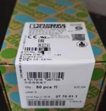 50PCS Phoenix Contact 2770011 double-layer terminal block UKK 3