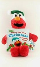 Elmo Plush 10" Bundle with Book Twas The Night Before Christmas on Sesame Street