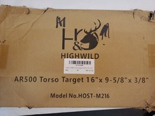 Highwild AR500 Steel Target for Shooting 3/8" Thick Gong Silhouette Metal Target