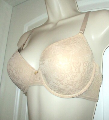 NATORI, Beige, Sheer Jacquard, Full Fit UW Bra, 36B, Style #136059