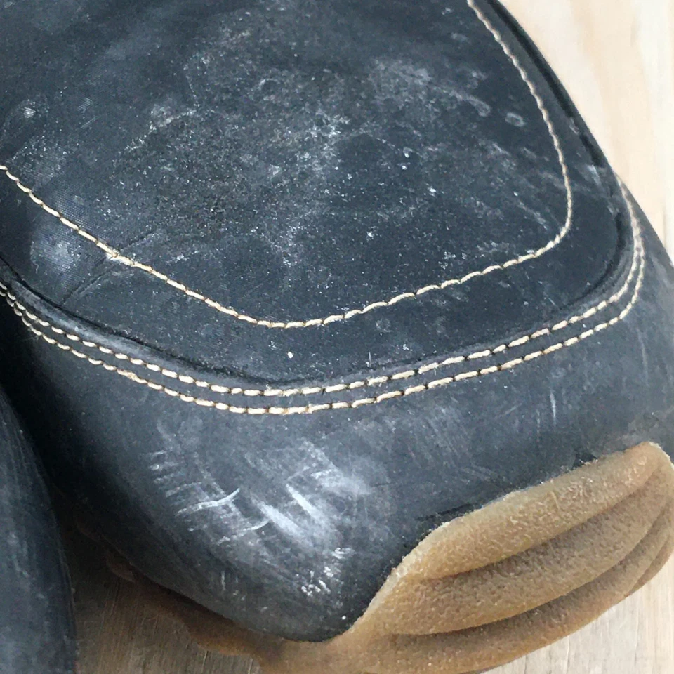 Sporto Boots Womens 9.5 Tall Snow Black Faux Leather Faux Fur Drawstring Casual - Image 4 of 4