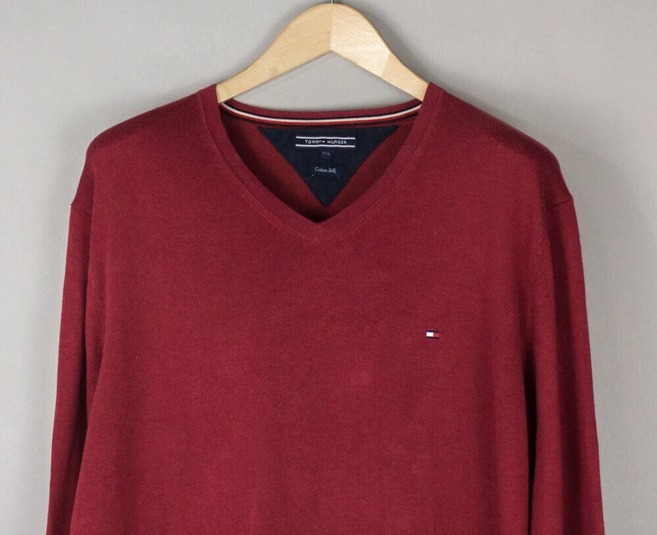 TOMMY HILFIGER Suéter De Algodón Y Seda Para Hombre Tamaño 2XL - Imagen 3 de 4