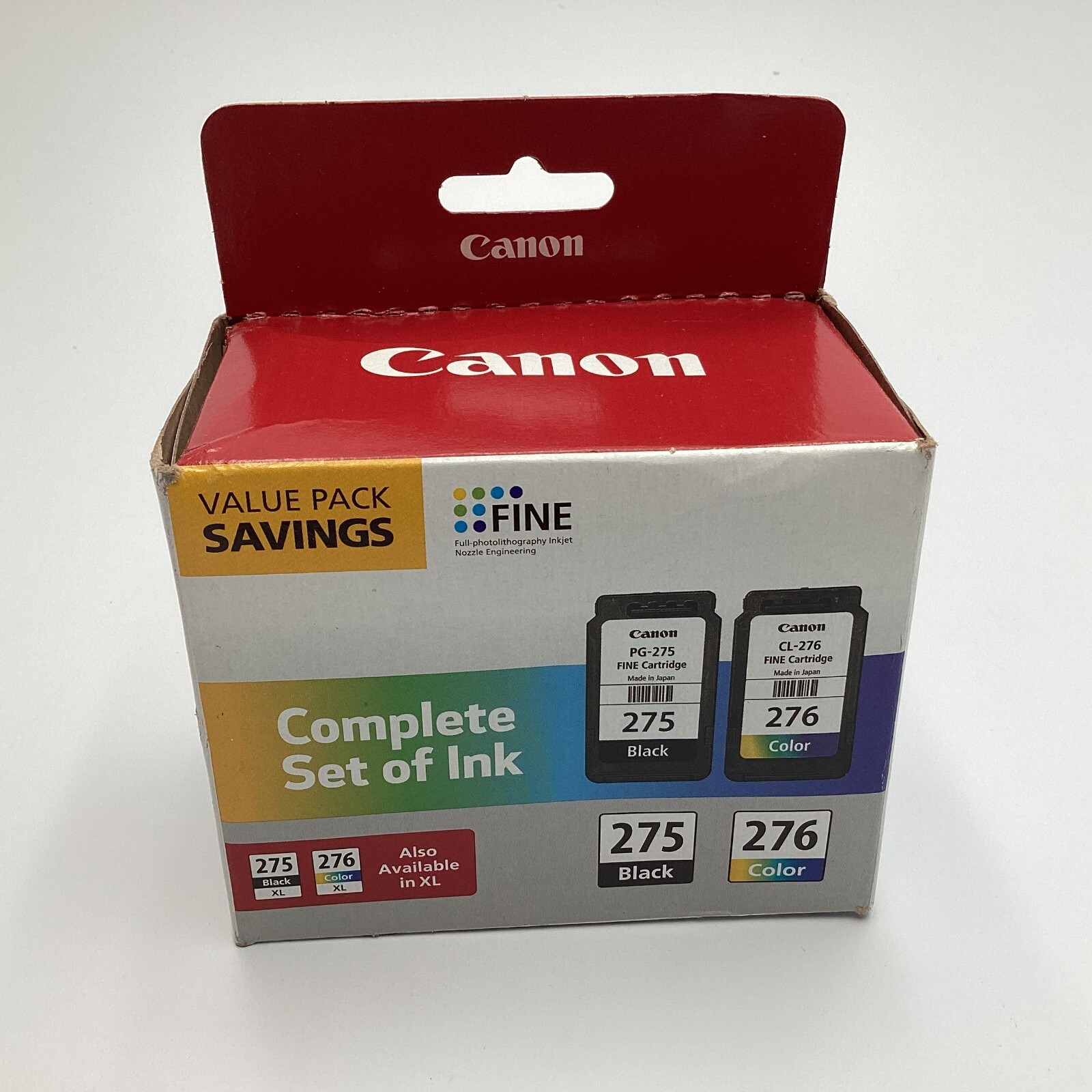 Genuine Canon 275 & 276 Sealed Black/TriColor Standard Ink Cartridges