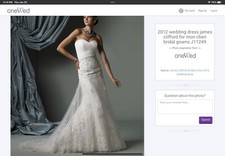 James Clifford Mon Cheri Wedding Dress