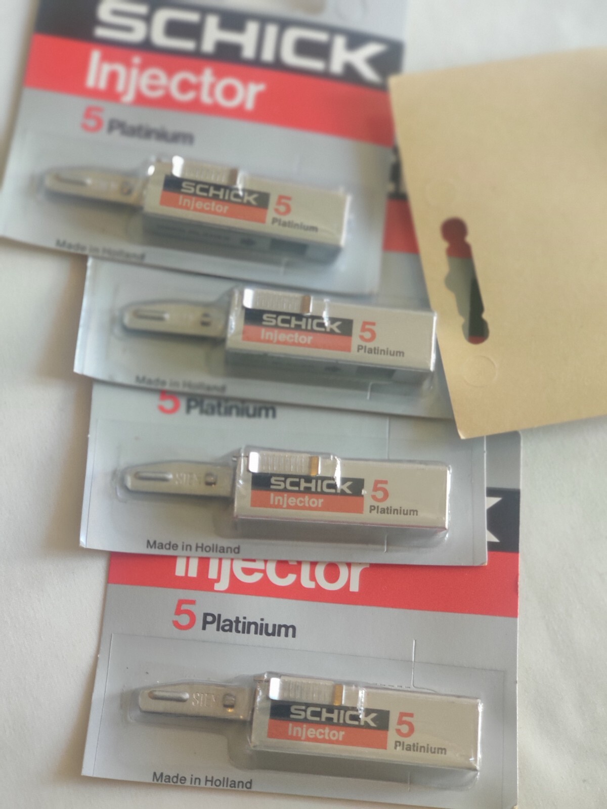 Vintage Schick Injector Platinum Razor Refill Blades Lots Of 5 Free Shipping