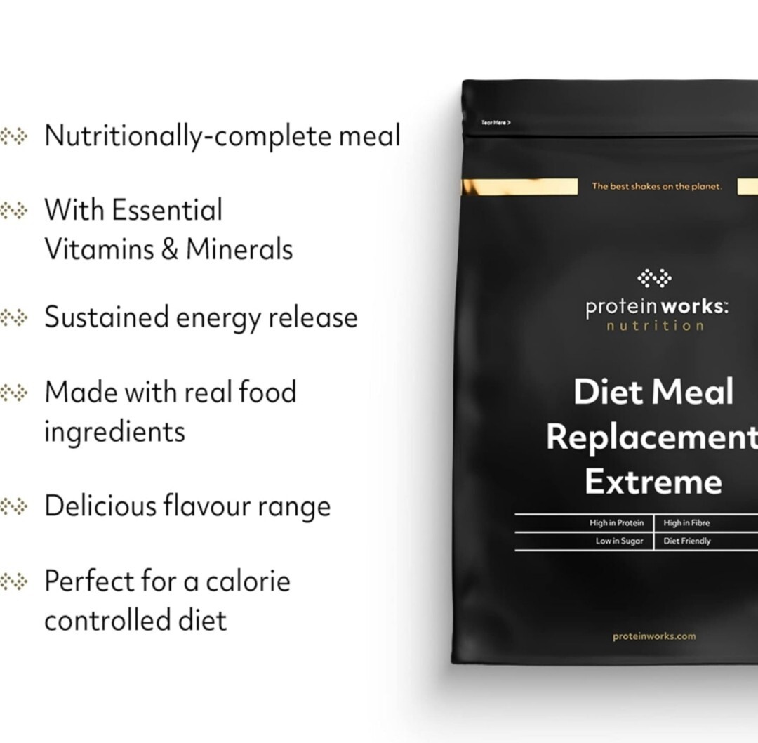 Protein Works Diet Meal Replacement Extreme Shake Protein Caramel Latte
