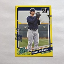 2023 Panini Donruss - Rated Prospect Yellow #32 Gavin Williams (RC)