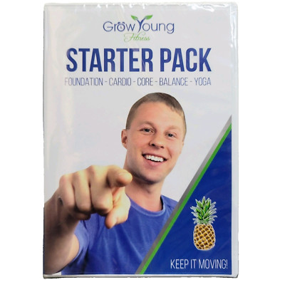 Grow Young Fitness - Starter Pack Cardio Core Balance Yoga Seniors DVD BRAND NEW