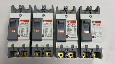 MEC,LS ABS-32B,Circuit Breaker 10A 2P 600V Lot Of 4
