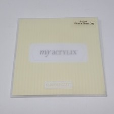 Close To My Heart My Acrylix Acrylic Stamp Set What A Great Day B1054