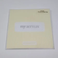 Close To My Heart My Acrylix Acrylic Stamp Set What A Great Day B1054