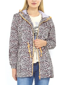 leopard print waterproof coat