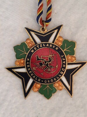 Medal 1950s WWG Wetzlarer KG Wetzlar Hesse casting carnival medals 2