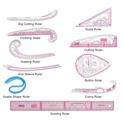 Sewing Ruler, Flexible Multi-Function Curve Ruler for Manual Cutting Garment Sew
