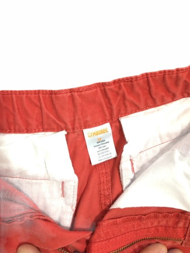 12 Gymboree Flat Front Coral Shorts Anchor Embroidery - Picture 3 of 3