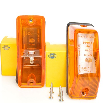 2x HELLA Zusatzblinkleuchte Vorne 12V / 24V P21W für SPRINTER T1  