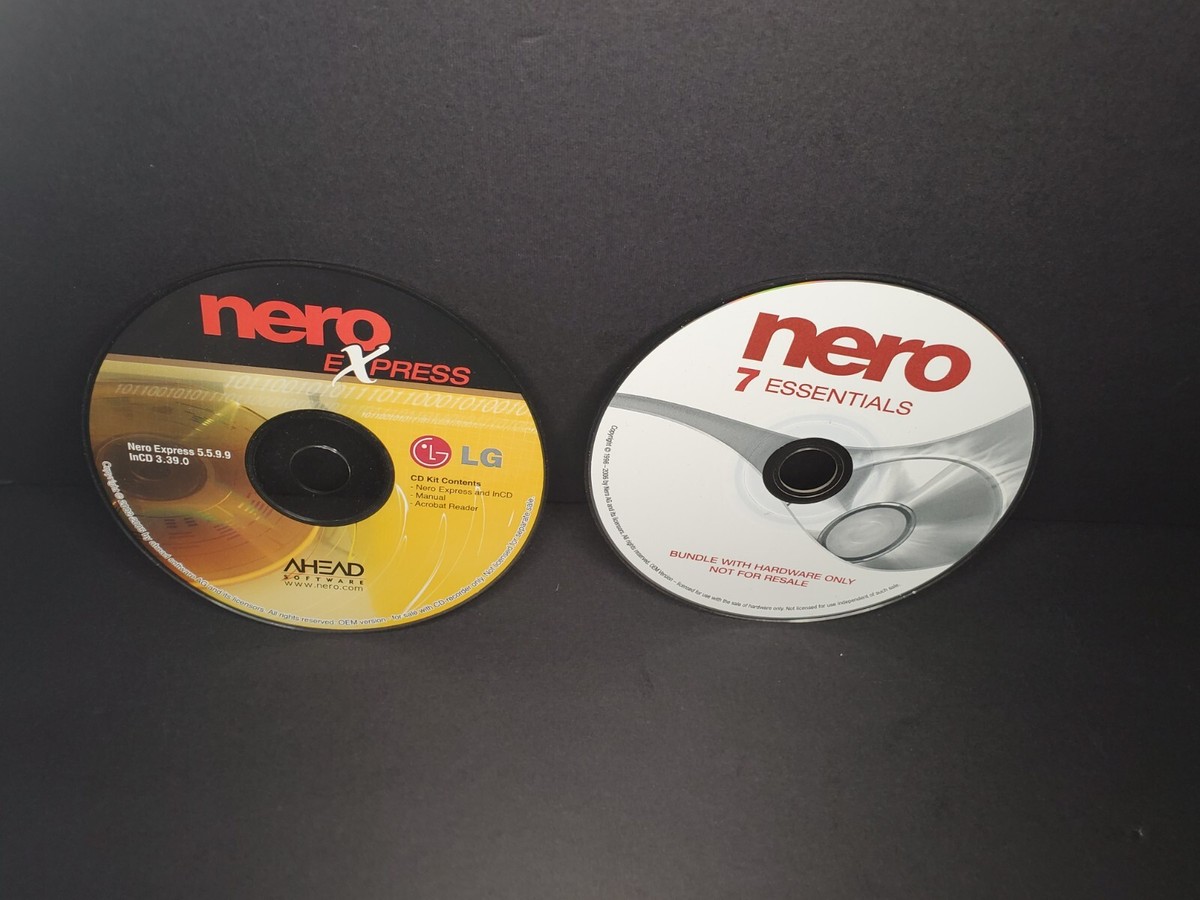NERO Express 5.5.9.9 and InCD - Nero 7 Essentials Tested Working