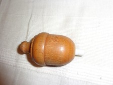 PERETTA ANTICA IN LEGNO-PULSANTE  IN PORCELLANA-1940-