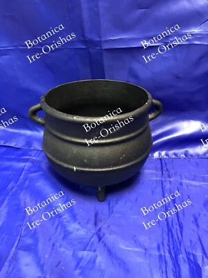 Caldero pot 6" de hierro de guerrero ogun oggun ifa religion yoruba