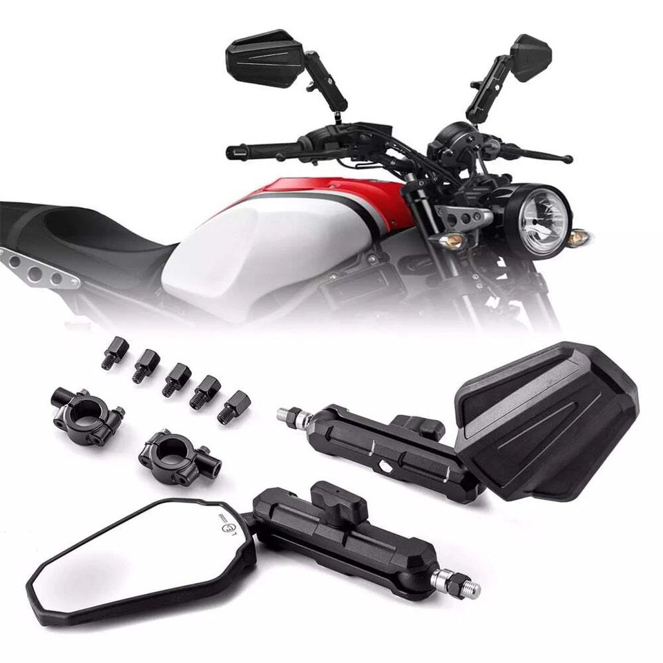 Espejos retrovisores plegables Adventure moto para Suzuki DR200 350 DR650 DRZ400 Foto 2 de 4