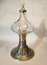 Zinn Lampe Motiv Mittelalter Wald Paar Top 17cm Neu