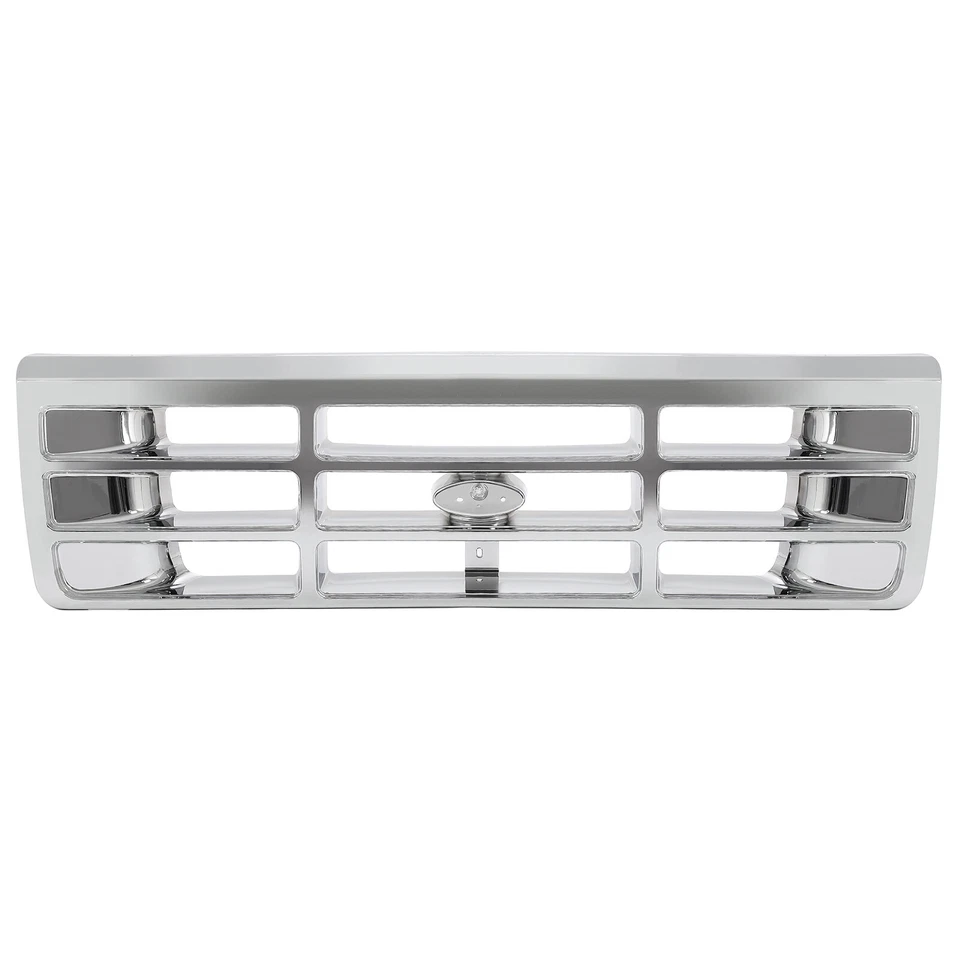 Front Grille W/ Headlight Bezel Kit For Ford F150 F250 F350 Bronco 1992-1997 - Image 3 of 4