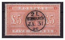 Great Britain 1882 - Queen Victoria 5 Pounds Used