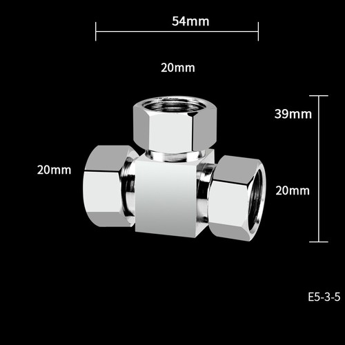 Solid Brass Male Female 1/2" Thread 3-Way 4 Way Connector Joint Pipe Fitting - Picture 10 of 18