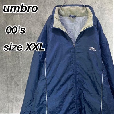 00S Umbro Cotton Nylon Jacket Hoody Buck Logo Embroidery Men 