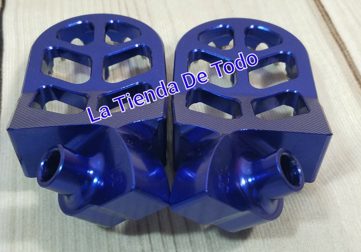 FOOT REST FOOTREST FOOT PEGS PEDAL BLUE FOR CR125 CR250R CRF150R