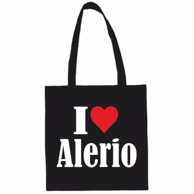 Tasche Beutel Baumwolltasche I Love Alerio Geburtstag Geschenk Valentinstag Oste