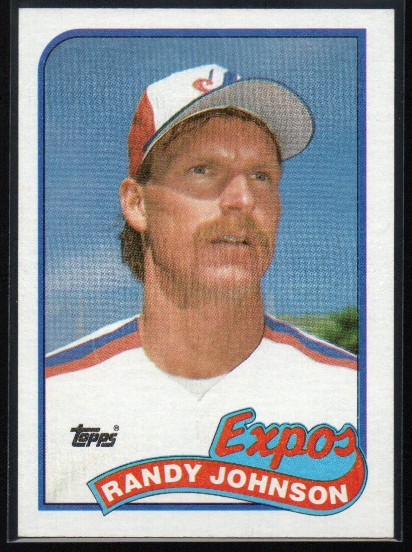 Randy Johnson 1989 Topps #647  RC  Rookie Card  Montreal Expos  Hall of Fame