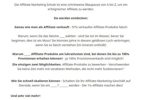 Affiliate Marketing Schule - inklusive PLR-/Reseller-Lizenz - Bild 8 von 11