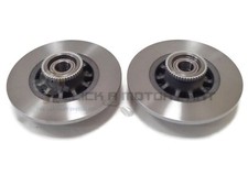 VAUXHALL VIVARO 1.6 REAR 2 BRAKE DISCS SET WITH FITTED WHEEL BEARINGS ABS RINGS