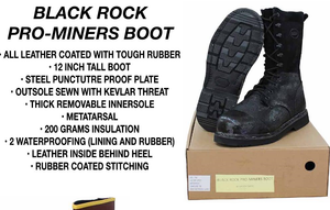 rubber metatarsal mining boots