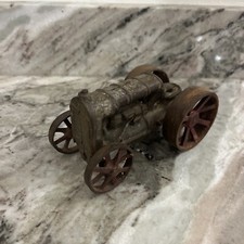 Vintage Cast Iron Fordson Tractor No Driver Arcade