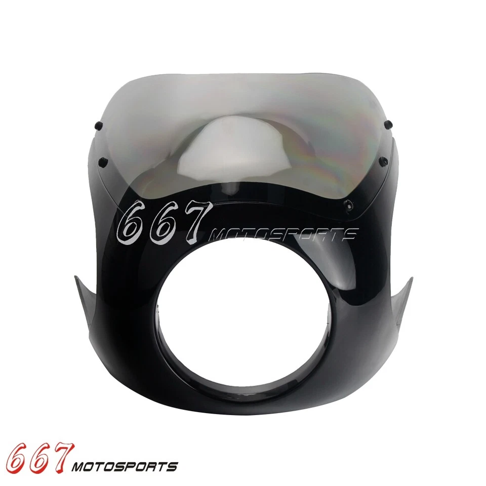 For BMW Honda Suzuki Thruxton Yamaha Kawasaki Cafe Racer Front Fairing Universal - Image 2 of 4