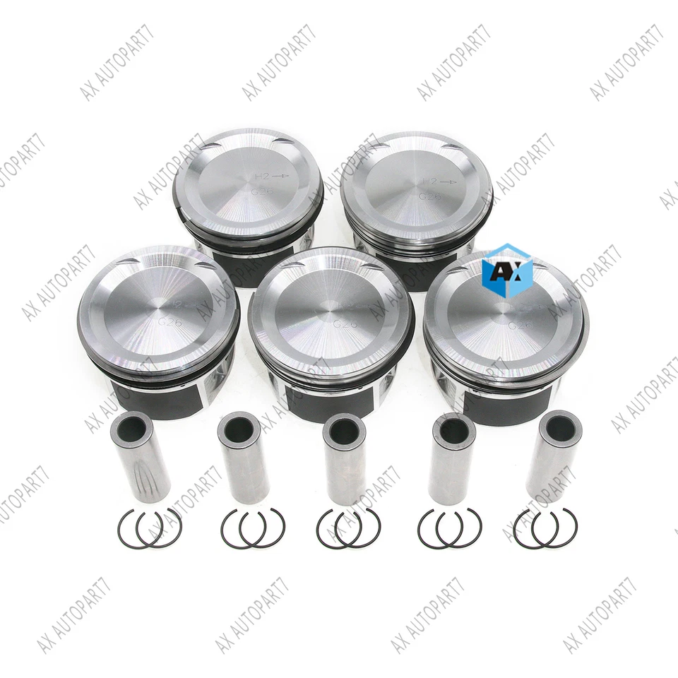 Juego de 5 anillos de pistón STD para Volvo S40 S60 S80 C30 C70 XC90 2.5T T5 L5 B5254T Foto 4 de 4
