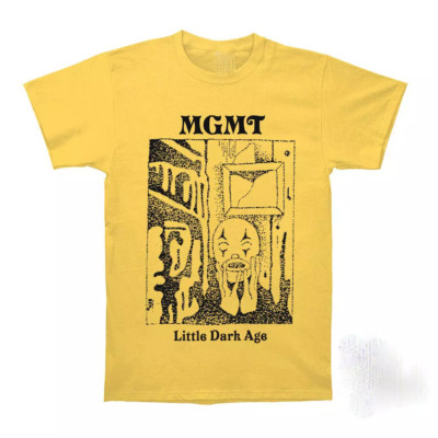MGMT Band Little Dark Age Cotton Yellow T Shirt Full Size S-5XL