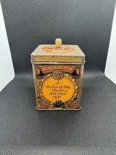 Vintage Sandersons English Breakfast Tea Tin  Cooking Timer WORKING