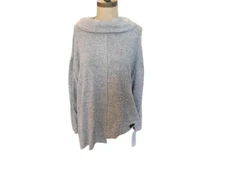 Jess & Jane Size M Medium Gray Heather cowl Neck Boutique Top NWT