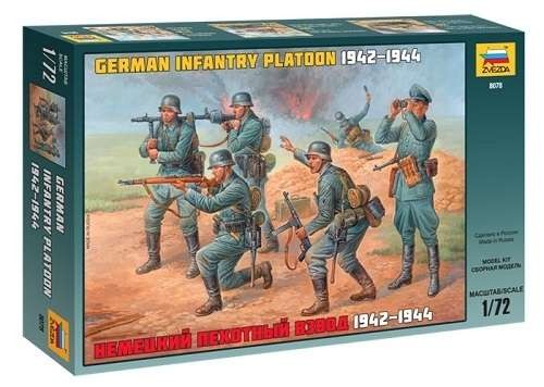 Zvezda 8078 German Infantry Platoon 1942-1944 - Scale 1:72-image