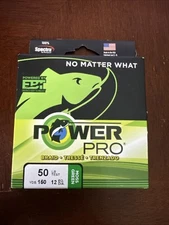NEW Power Pro Fishing Line Braid 50lb 150yd spool moss green