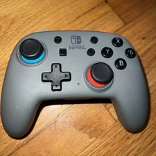 NINTENDO Switch Controller PowerA Enhanced Nano Wireless Gray Neon- Tested