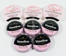 5 Vaseline Limited Edition Lip Therapy tin 0.6 oz - PINK BUBBLY