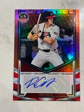 DEAN CURLEY 2025 Panini USA Baseball Stars & Stripes RED Auto #'d 79/99