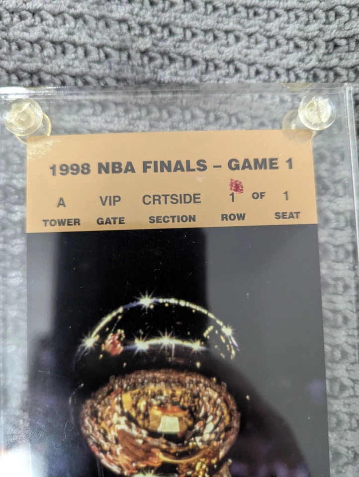 Vintage 1998 NBA Finals Game 1 Ticket Michael Jordan Bulls Vs Jazz - Image 4 of 4